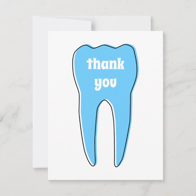 THANK YOU oddrex tooth Card (Front)