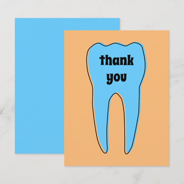 THANK YOU oddrex tooth Card (Front/Back)
