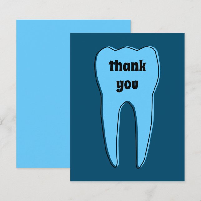 THANK YOU oddrex tooth Card (Front/Back)