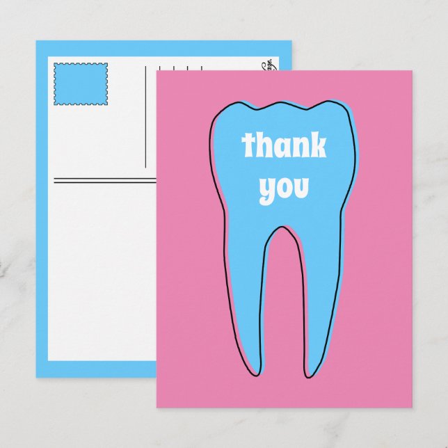 THANK YOU oddrex tooth Postcard (Front/Back)