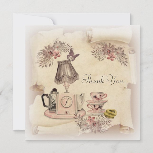 Thank you old vintage card (Front)