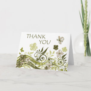 Thank You (Olive Green Floral)