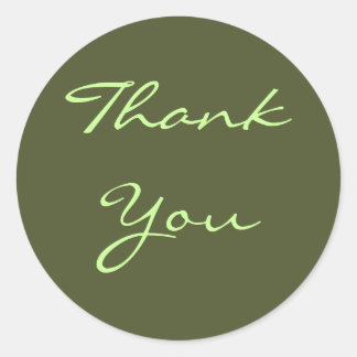 Thank You Olive Sticker