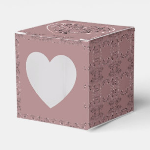 "Thank you" on dusty rose Favour Box