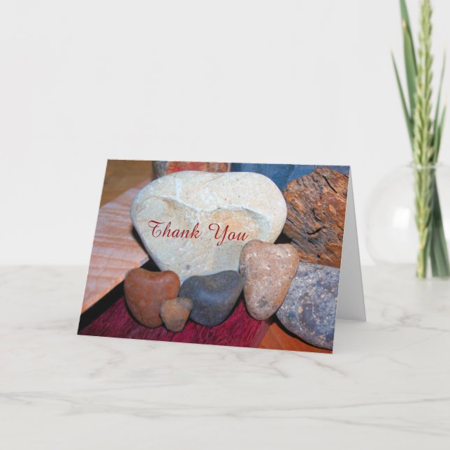 Thank You on Heart Shaped Rocks (Front)