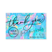 thank you opal business card