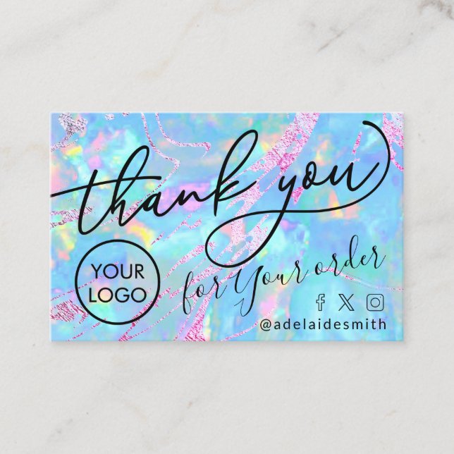 thank you opal business card (Front)