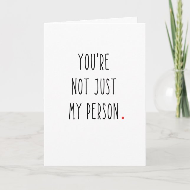 Thank You or Love You Card for Partner or Bestie (Front)