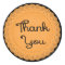 Thank You Orange and Black Lace Doily Sticker