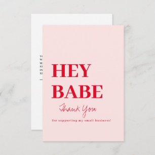 Thank You Order Business Card