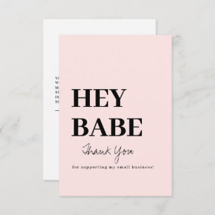 Thank You Order Business Card