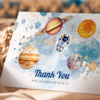 Thank You Outer Space Rocket Planets Galaxy
