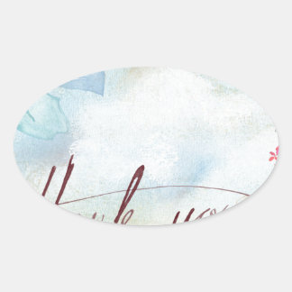 thank you oval sticker