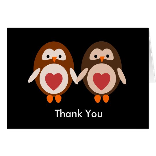 Thank you Owl Love Card