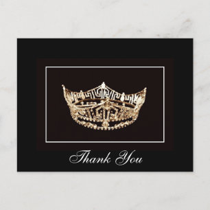 Thank You Pageant Crown Postcard