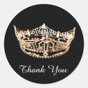 Thank You Pageant Crown Sticker