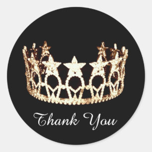 Thank You Pageant Crown Sticker