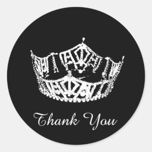 Thank You Pageant Crown Sticker