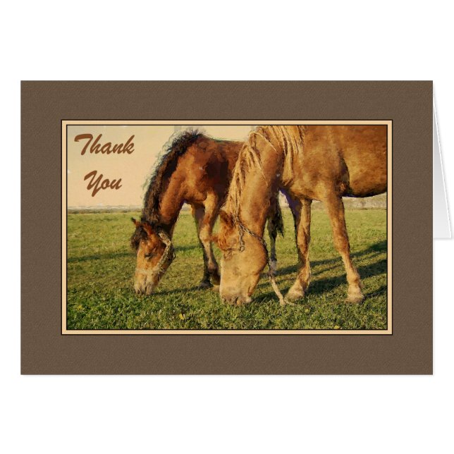 Thank You Painted Horses (Front Horizontal)