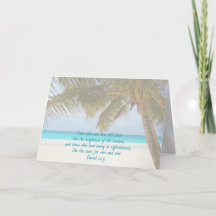 Thank You Palm Tree Pastor Appreciation Card