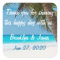 Thank You Palm Trees On Beach Wedding Stickers