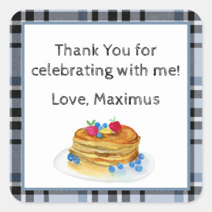 Thank You Pancake Brunch Square Sticker