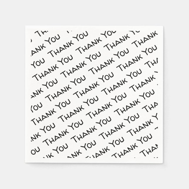 Thank You Paper Napkins (Front)