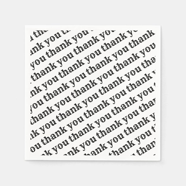 Thank You Paper Napkins (Front)