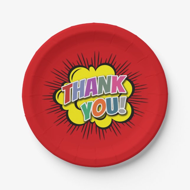 Thank You Paper Plate (Front)