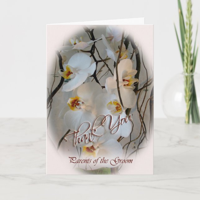 Thank you parents of the Groom Card (Front)