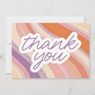 Thank You Pastel Gradient Card