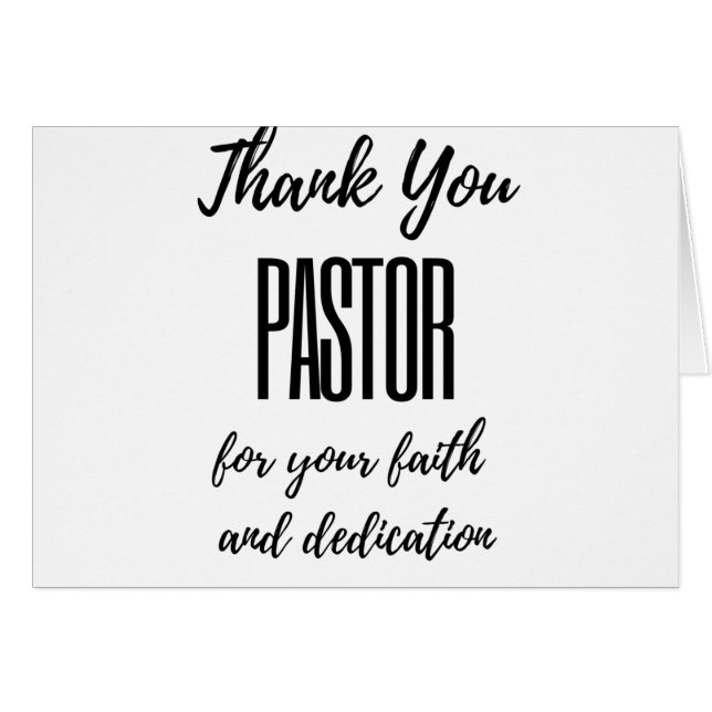 Thank You Pastor For Your Faith bl (Front Horizontal)