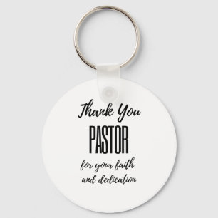 Thank You Pastor For Your Faith bl Key Ring