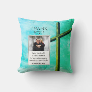 THANK YOU PASTOR Keeping Jesus Centre PHOTO Cushion