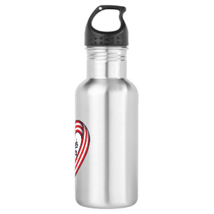 Thank You Patriotic Heart Vintage Vector Design_1 532 Ml Water Bottle