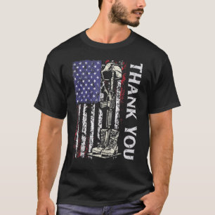 Thank You Patriotic  Memorial Day 4th Of July Us F T-Shirt