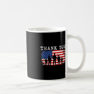 Thank You Patriotic Veteran Memorial Day 4th Of Ju Coffee Mug