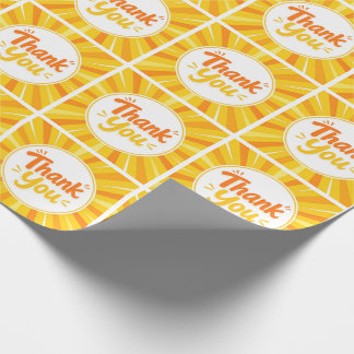 Thank You Pattern Gift Wrapping Paper Roll
