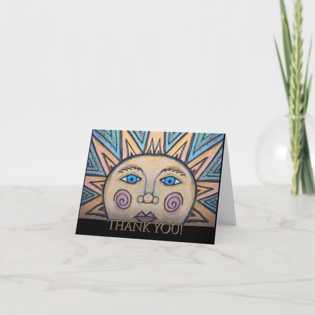 Thank you Peace Sun Card (Front)