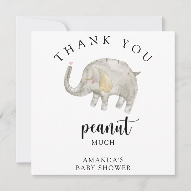 Thank you peanut much card (Front)