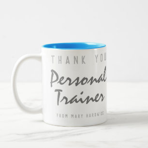 Thank You Personal Trainer Two-Tone Coffee Mug