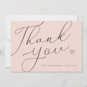 THANK YOU   personalised double sided wedding