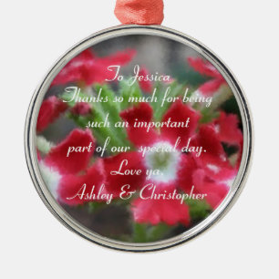 Thank You: Personalised Floral Ornament