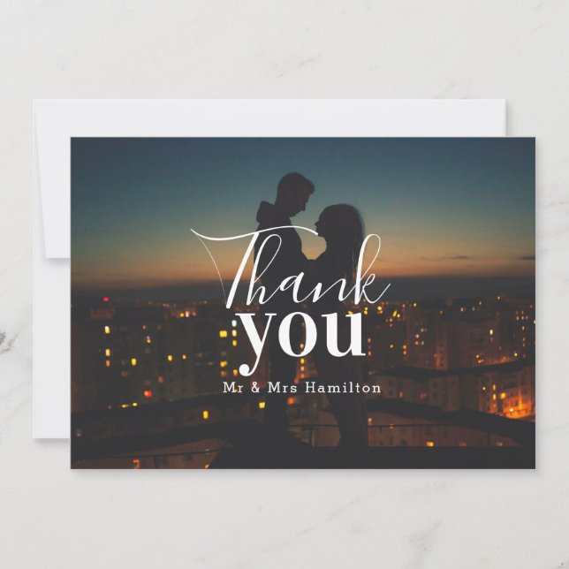 Thank You Personalised Photo (Front)