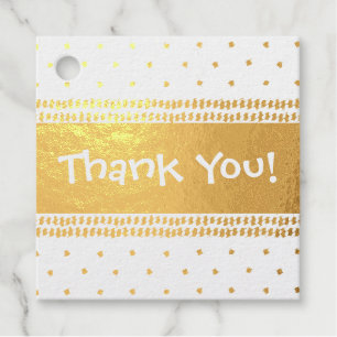 Thank You Personalised Spotty Pattern Favour Tags