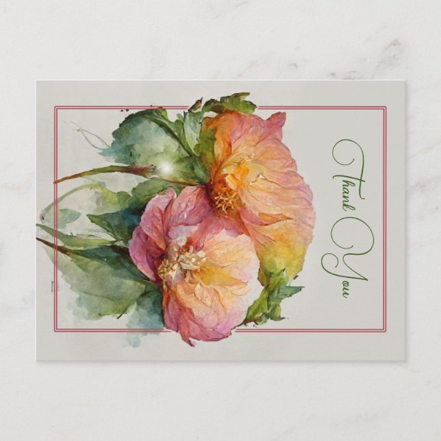 Thank You personilised card (Front)