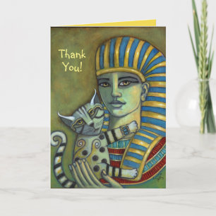 Thank You! Pharaoh and Cat Card