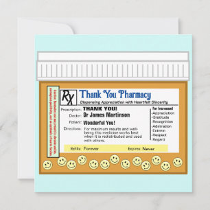 Thank You Pharmacy Card