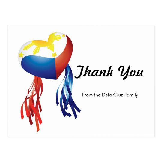 Thank You Philippine Parol Customise Post Card