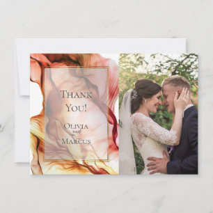 THANK YOU    PHOTO FRAME Autumn Colours Abstract